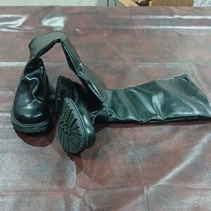 Black Knee-High Boots